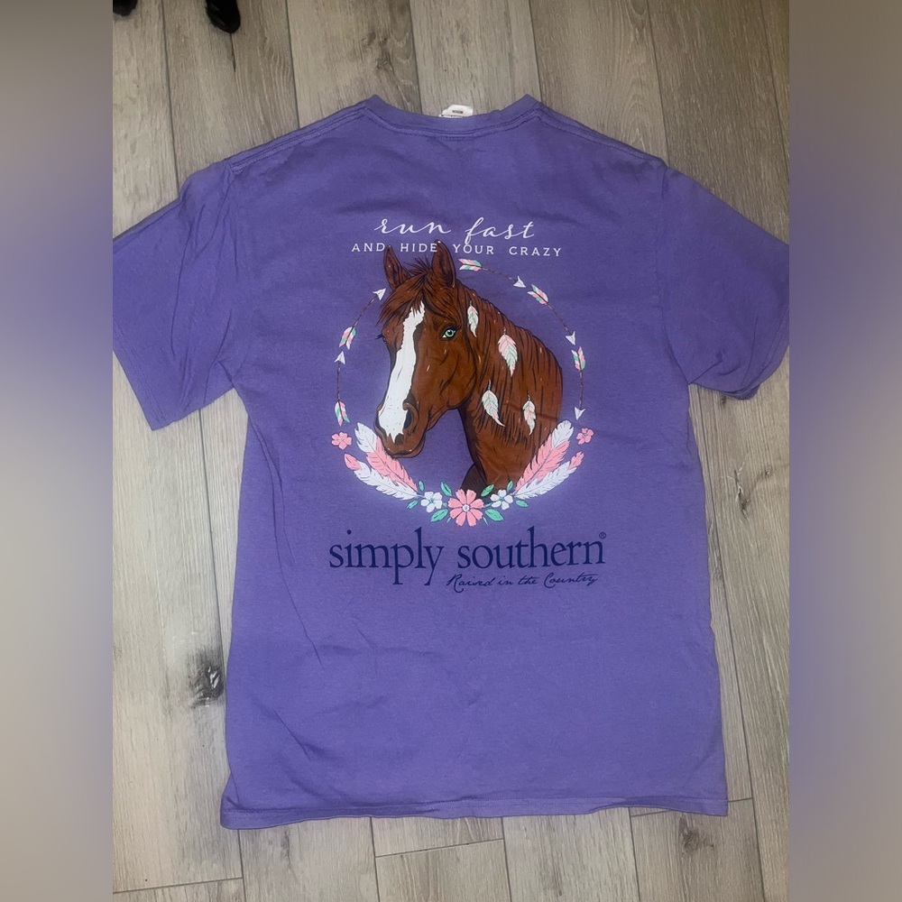 Simply Southern Purple Horse Graphic Tee